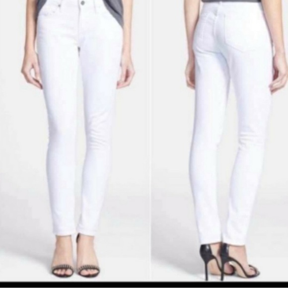 Citizens of humanity ARIELLE white med rise slim jeans size 28new - Picture 1 of 15